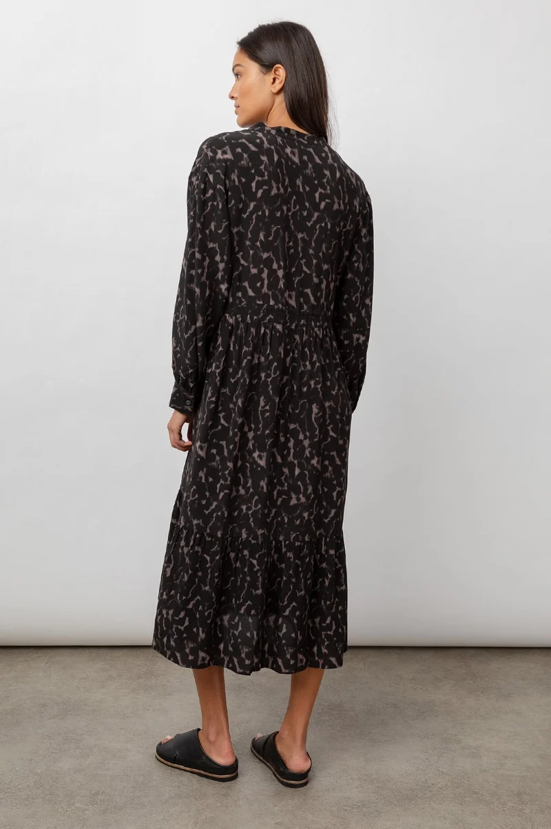 Maple Diffused Cheetah Midi Dress