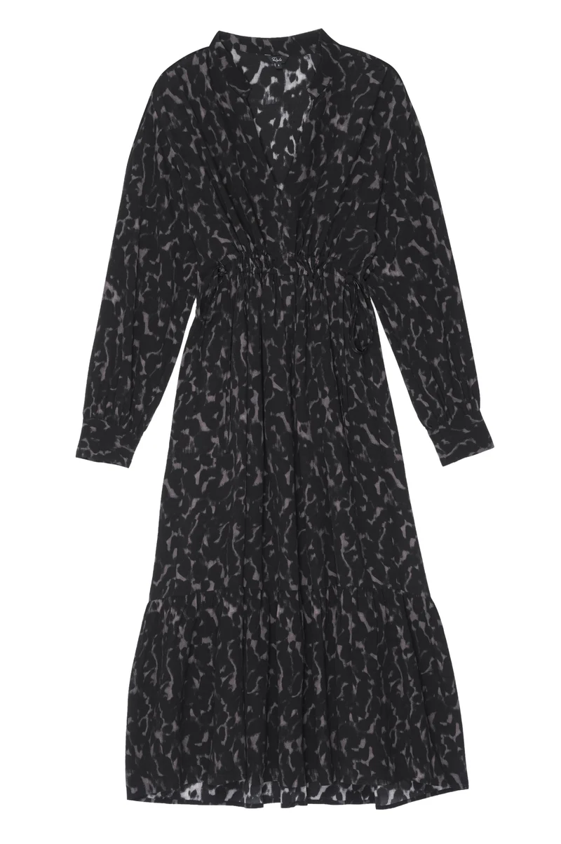 Maple Diffused Cheetah Midi Dress