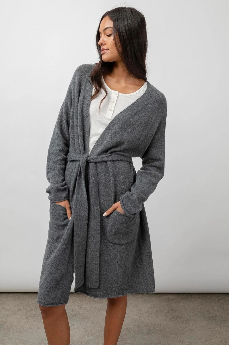Ansel Charcoal Cardigan