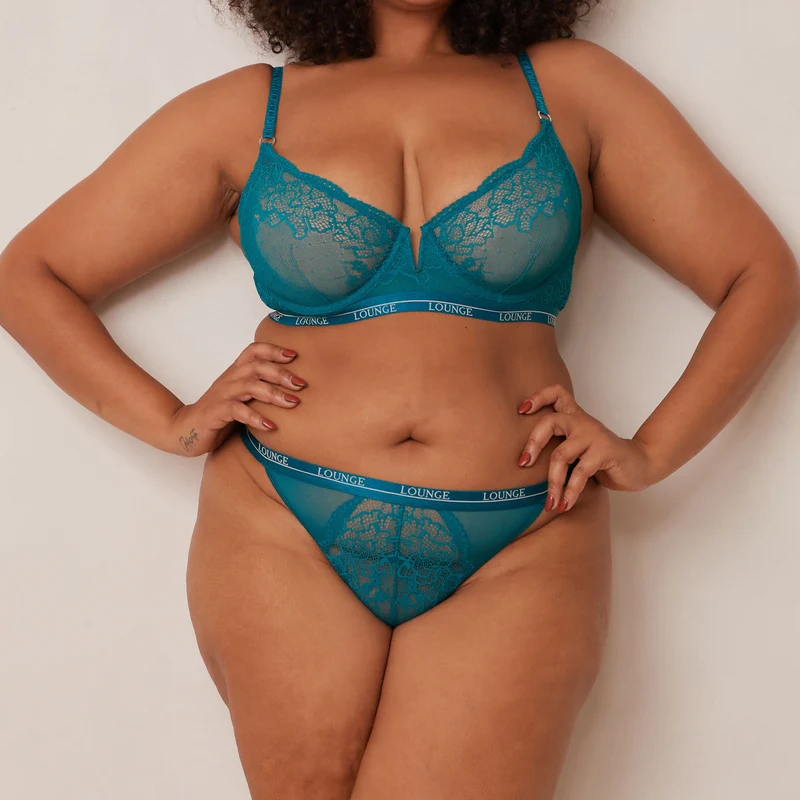 Royal Balcony Bra - Turquoise