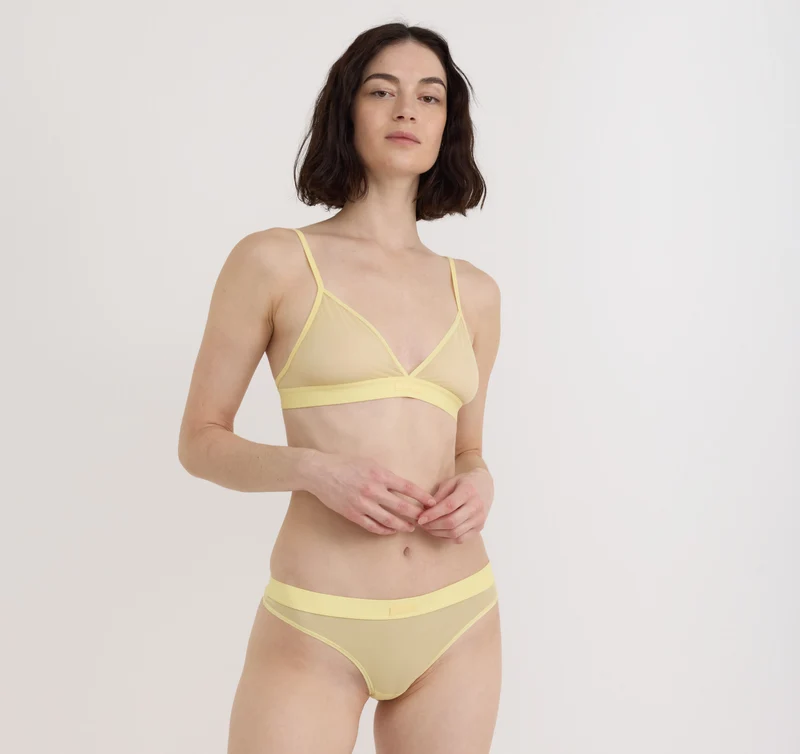 Mesh Triangle Bralette