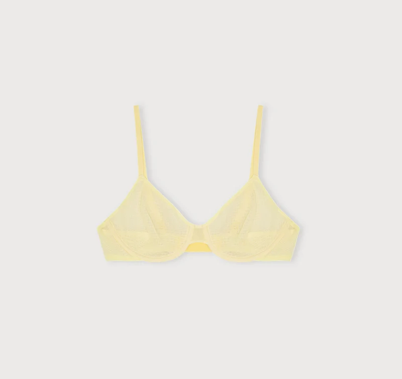 Mesh Unlined Demi Bra