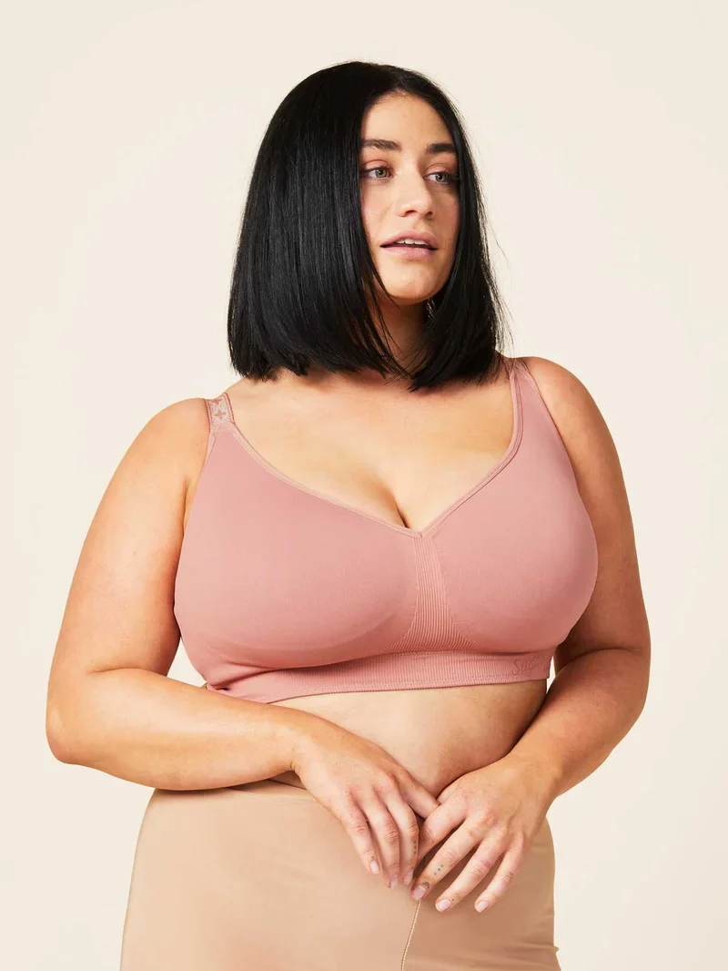 Sugar Candy - Basic Seamless Wire Free Bralette Rosewood