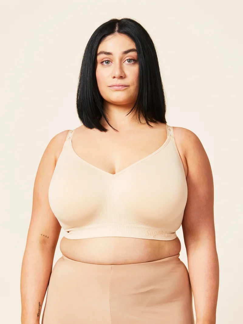 Sugar Candy – Nahtloser, bügelloser Basic-BH, Beige