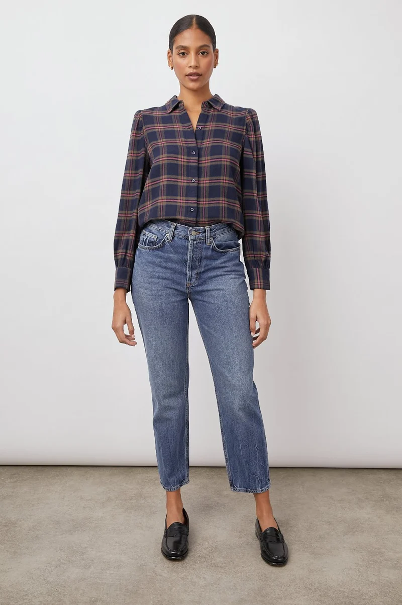 Angelica Navy Umber Rose