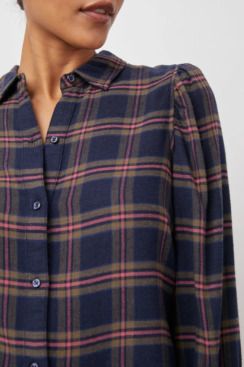 Angelica Navy Umber Rose