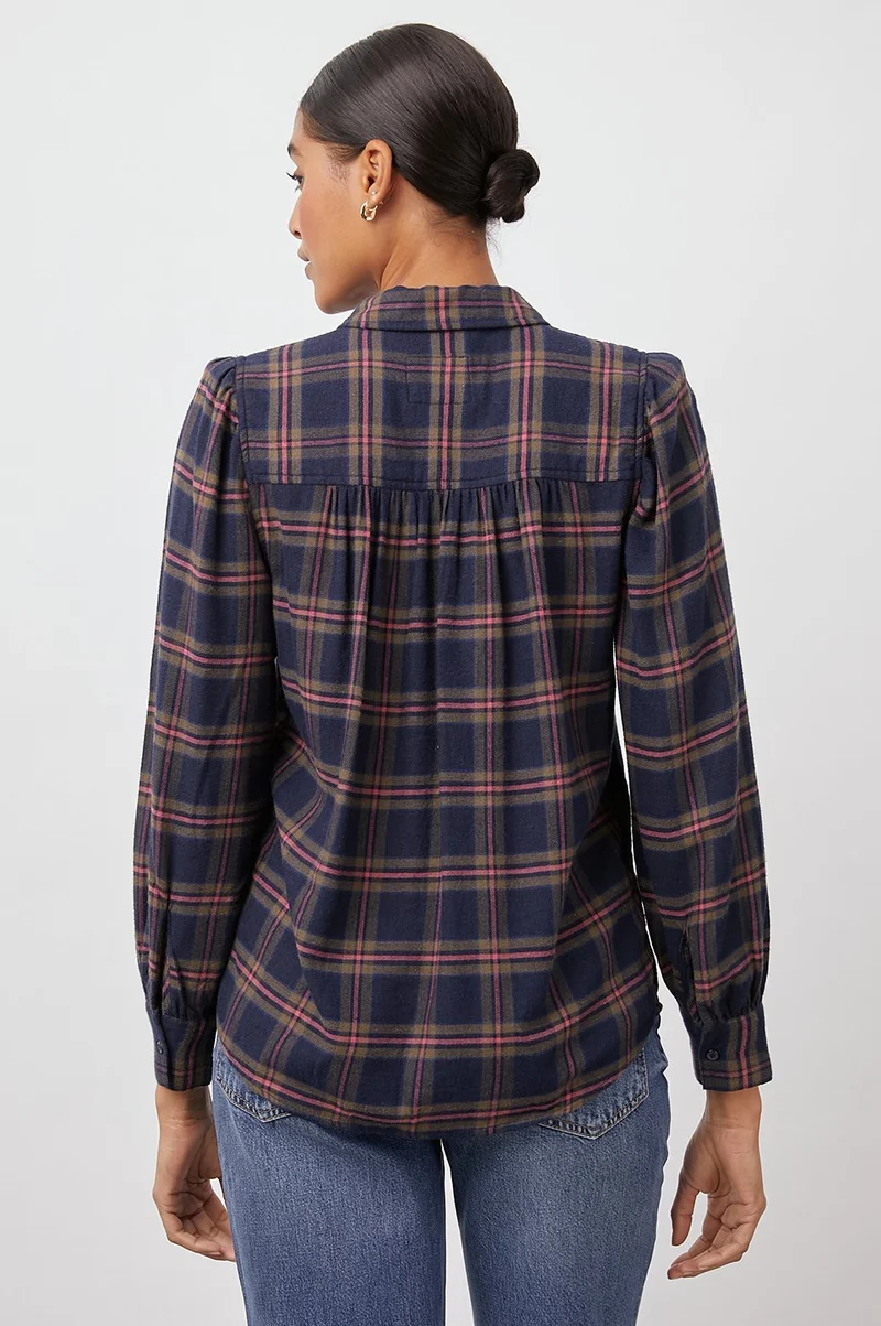 Angelica Navy Umber Rose