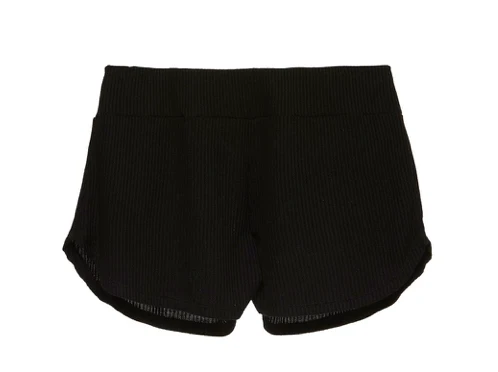 Elon Black Ribbed Pyjamas