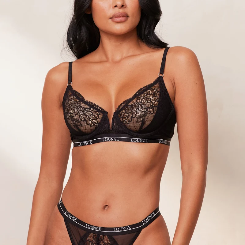 Royal Balcony Bra - Black