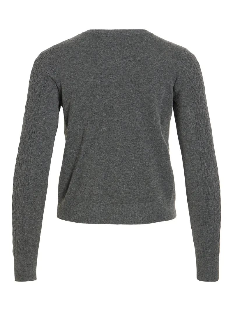 VIKERRY CABLE L/S KNIT CARDIGAN-NOOS