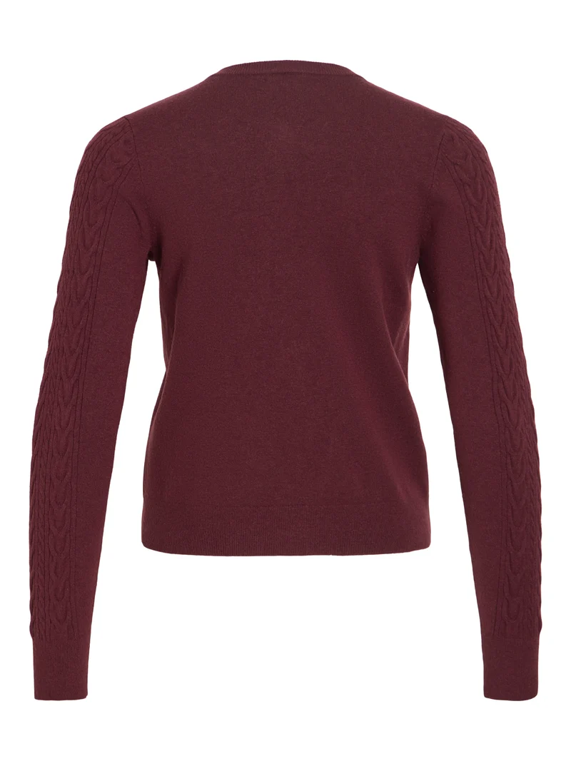 VIKERRY CABLE L/S KNIT CARDIGAN-NOOS