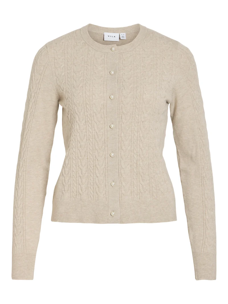 VIKERRY CABLE L/S KNIT CARDIGAN-NOOS