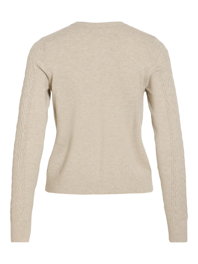 VIKERRY CABLE L/S KNIT CARDIGAN-NOOS