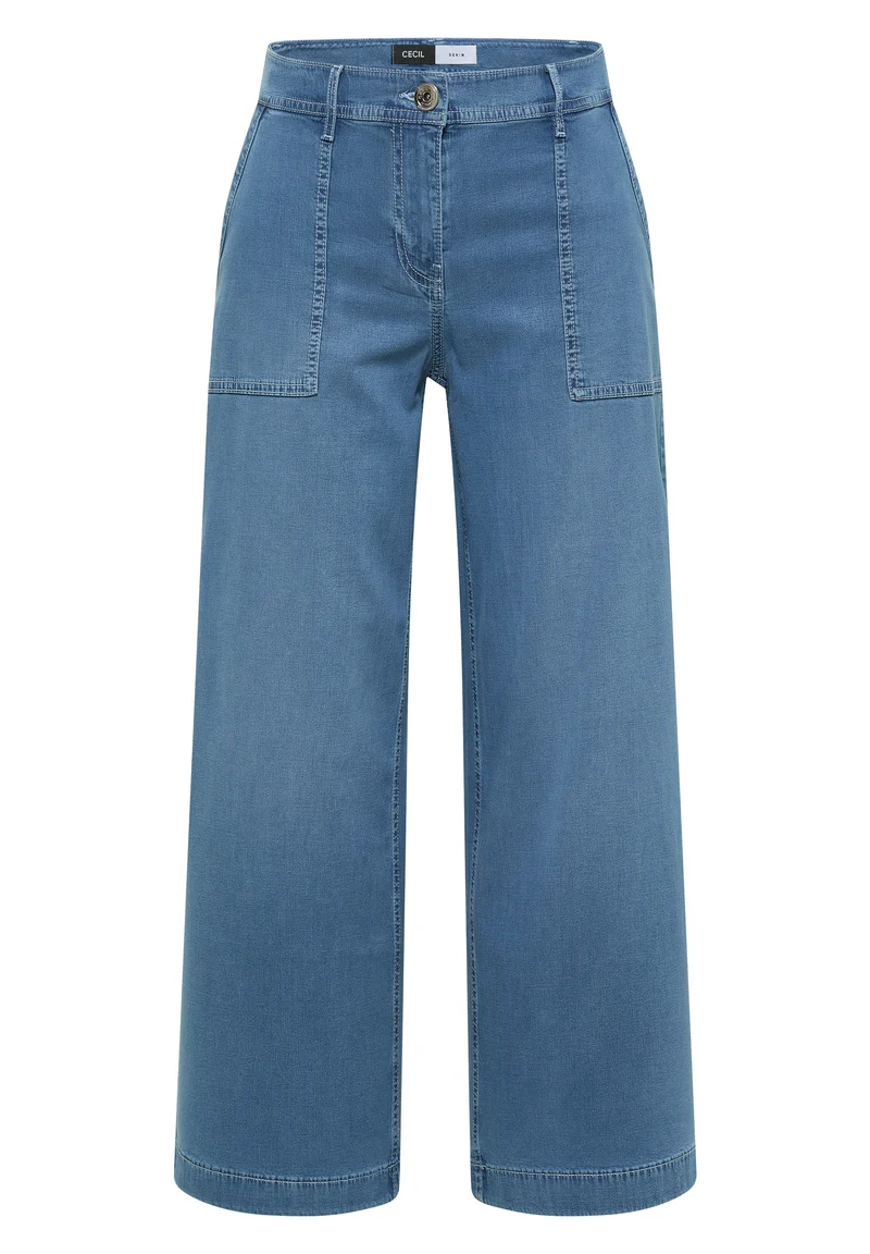 High Waist Wide Leg Jeans im Loose Fit