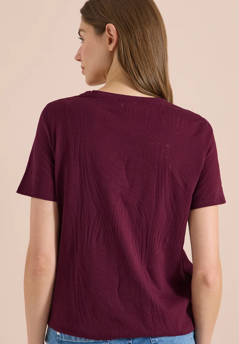 Shirt im Ausbrenner-Look mit Wording