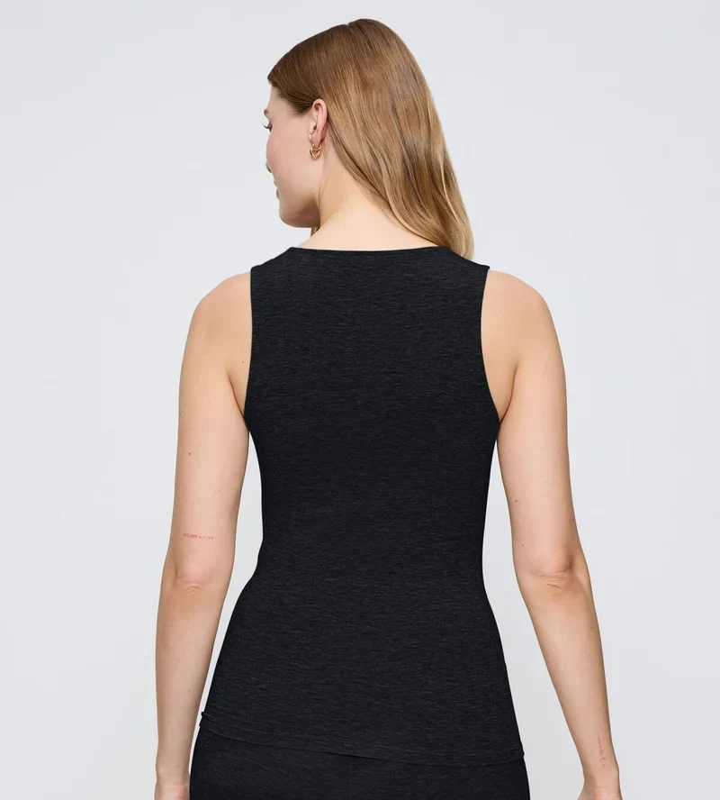 Triumph – Ärmelloses Top aus Wolle, Schwarz (Beauty Layers)