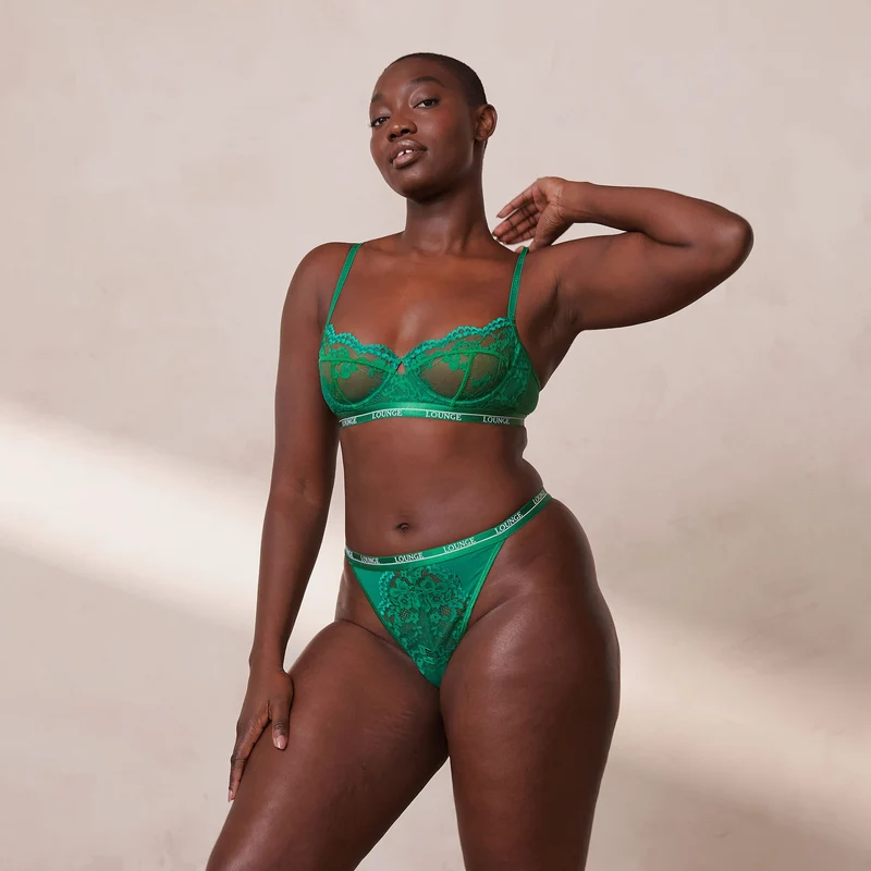 Blossom Balcony Bra - Emerald