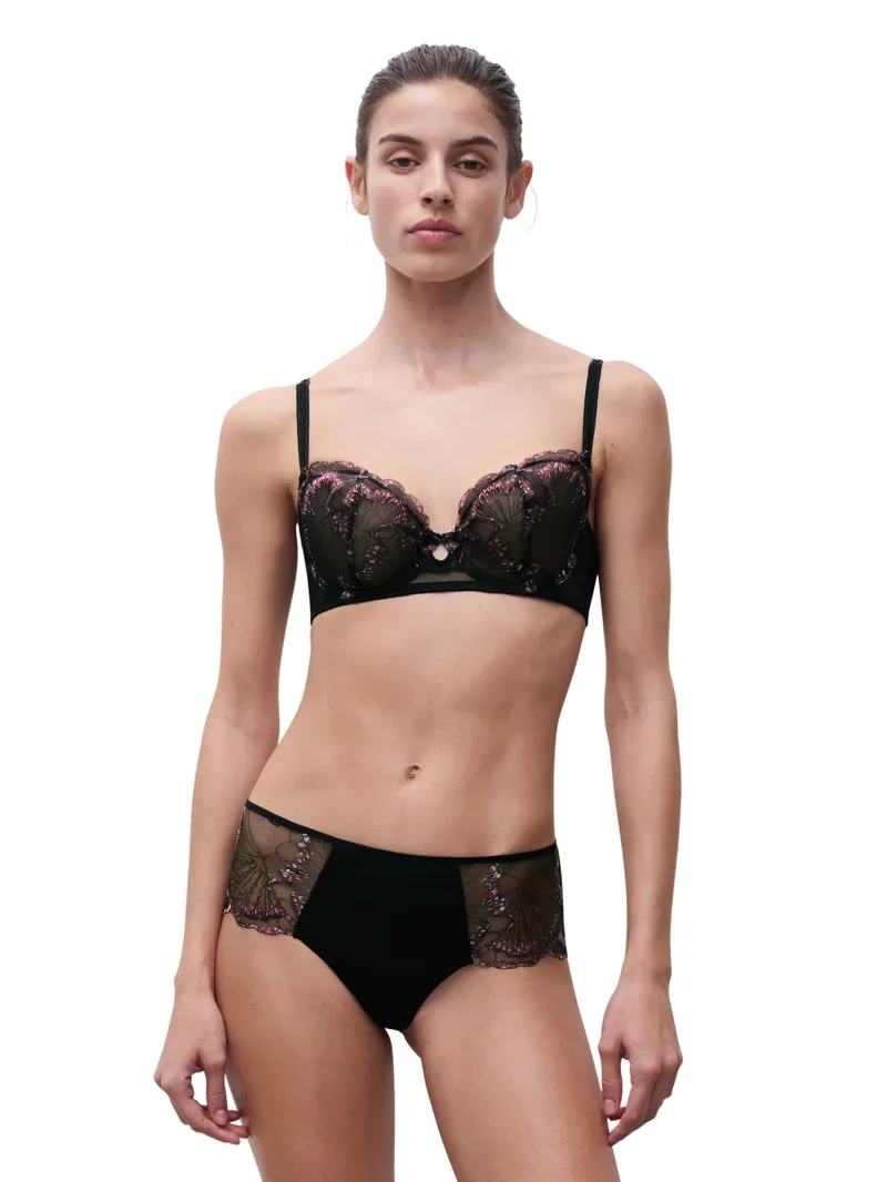 Chantelle - Lily Halbschalen-BH Romantisches Schwarz