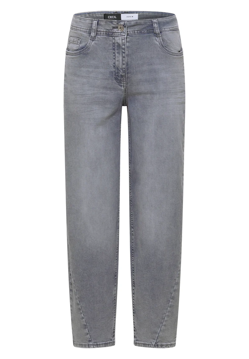 High Waist Barrel Leg Jeans im Loose Fit
