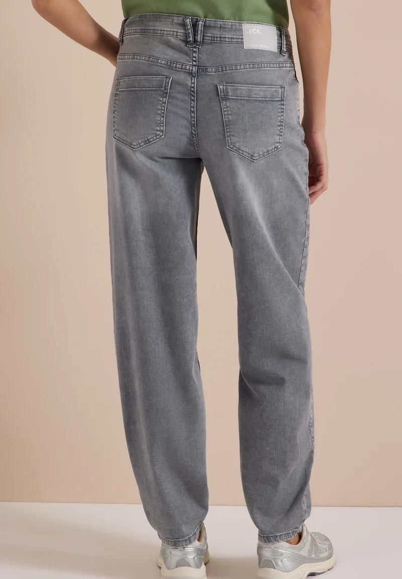 High Waist Barrel Leg Jeans im Loose Fit