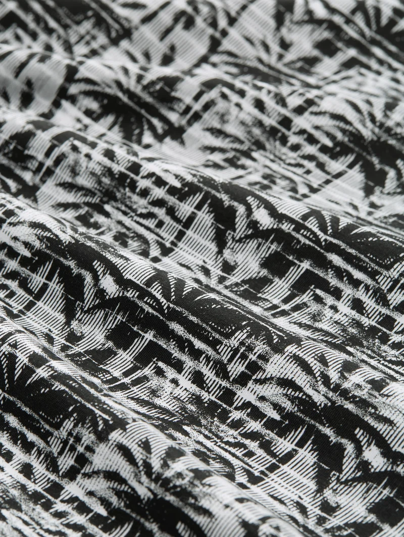 T-Shirt mit Palmenprint