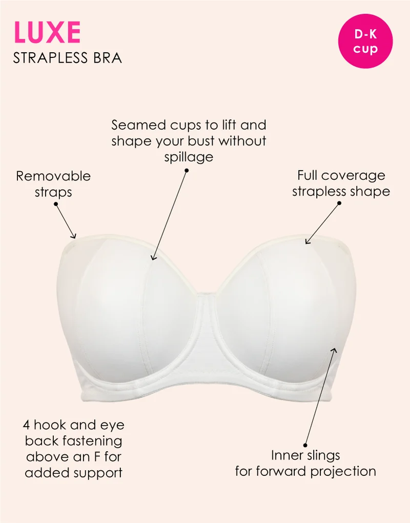 Curvy Kate Luxe Strapless Multiway Bra Pearl Ivory