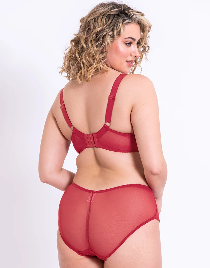 Flirtelle Viola Balcony Bra Red