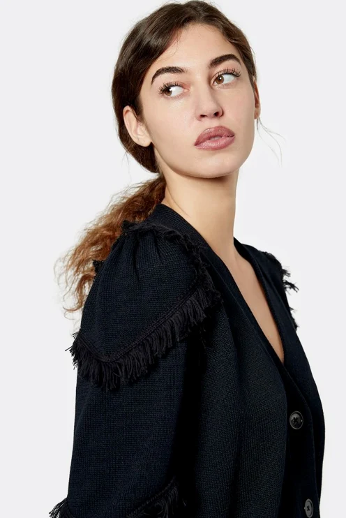 Yves Black Cardigan