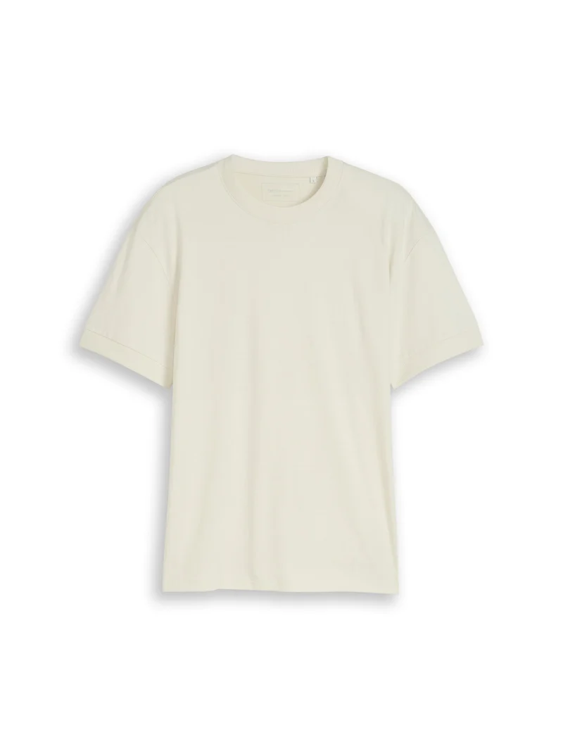 Relaxed Fit T-Shirt mit Rippbündchen