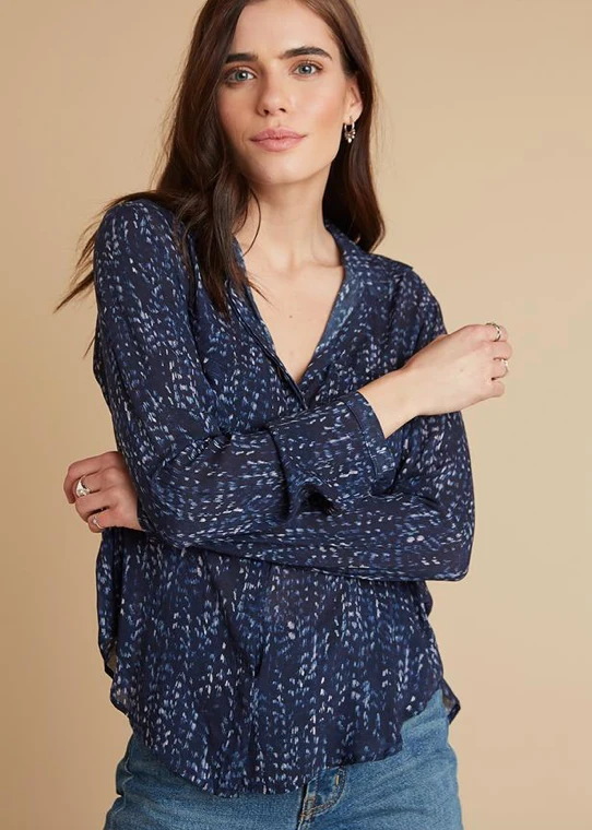 Navy Hipster Shirt