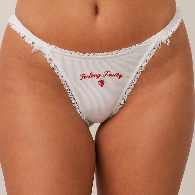 Fruity 'Feeling Fruity' G-string - Weiß