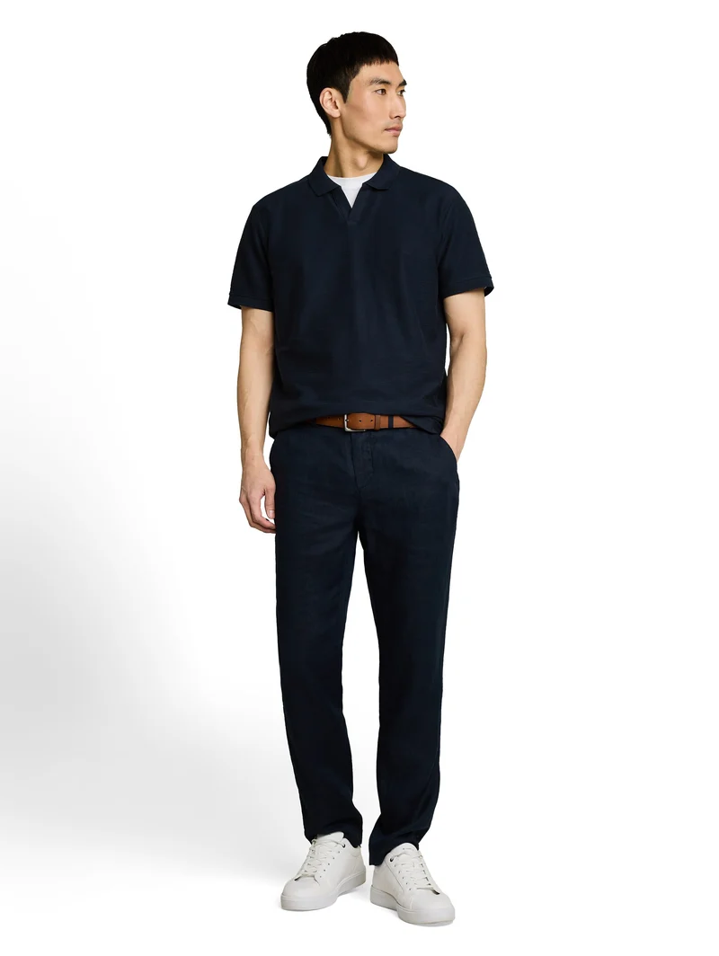 Poloshirt mit Ottoman-Struktur