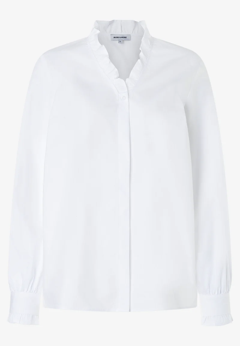 Bluse mit Rüschenkragen