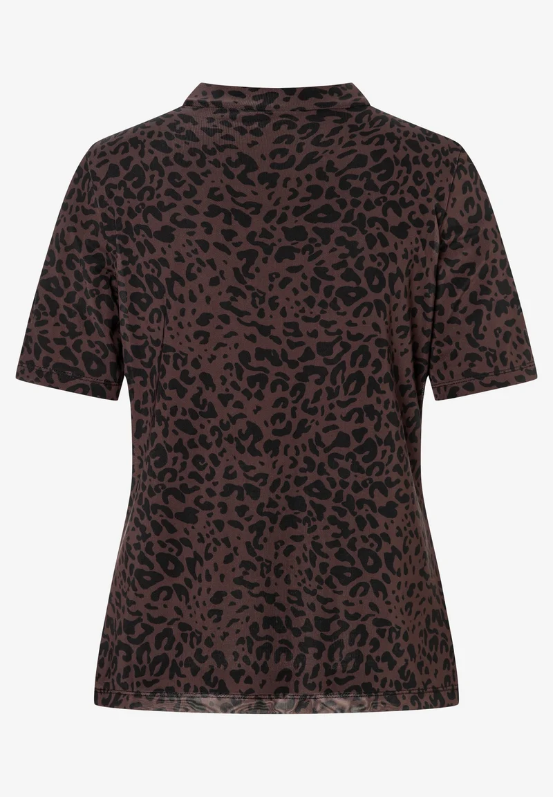 Meshshirt mit Leomuster