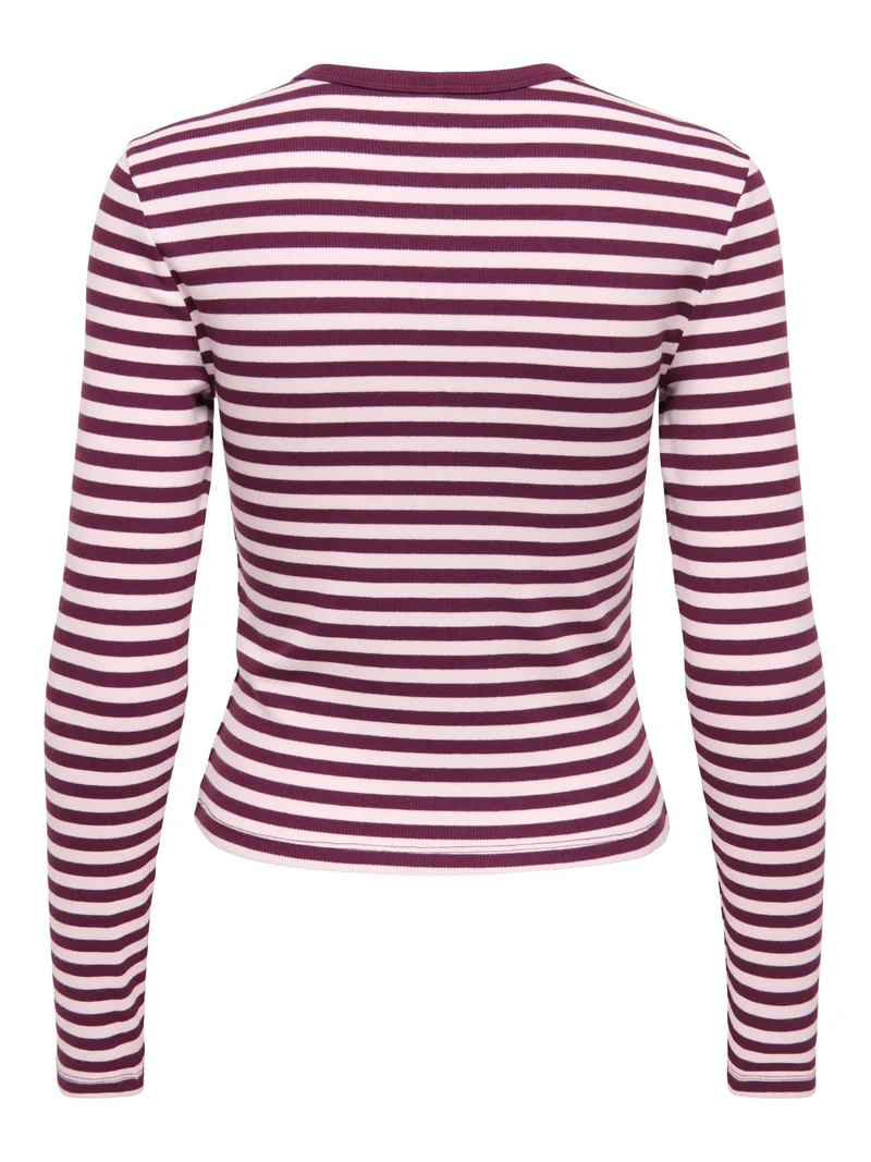 ONLVAL L/S O-NECK STRIPE TOP JRS
