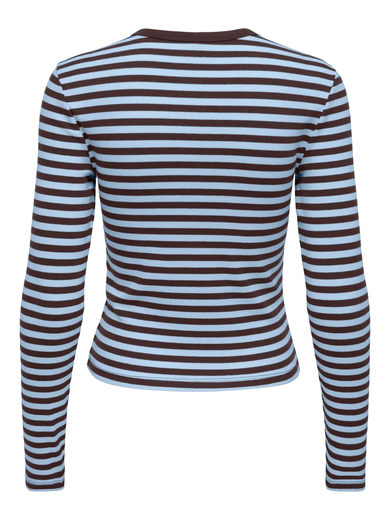ONLVAL L/S O-NECK STRIPE TOP JRS