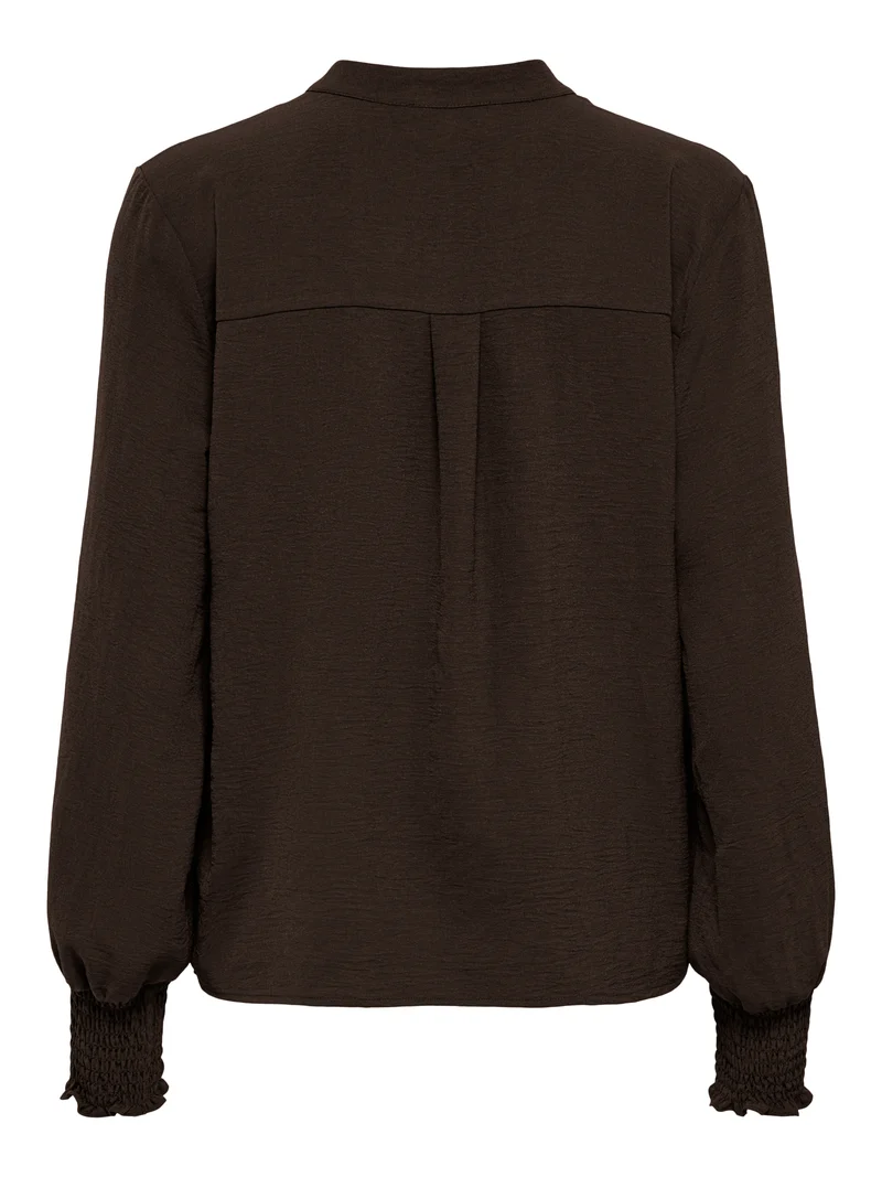 ONLMETTE V-NECK LS SMOCK TOP NOOS WVN