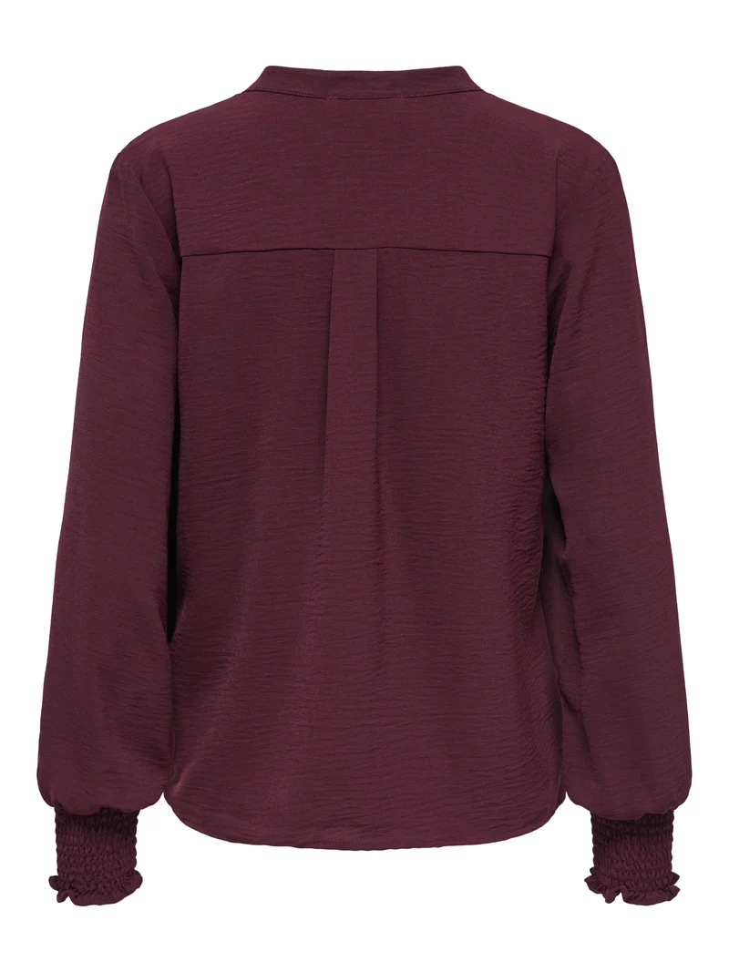 ONLMETTE V-NECK LS SMOCK TOP NOOS WVN
