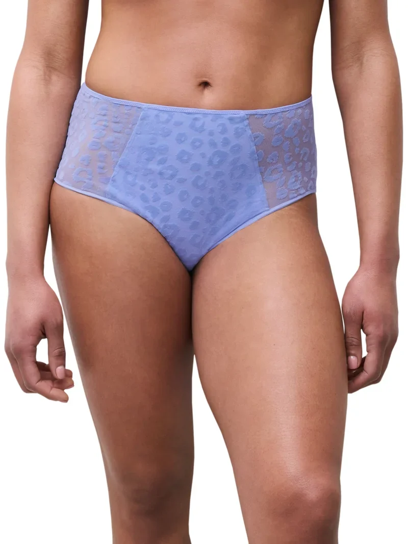 Chantelle – Mädchen-Slip mit hohem Bund, Kornblumenblau