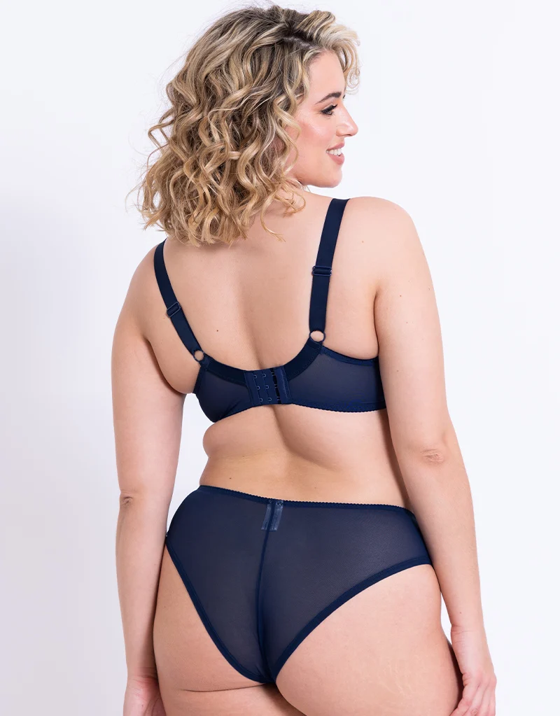 Flirtelle Chloe Plunge Bra Navy