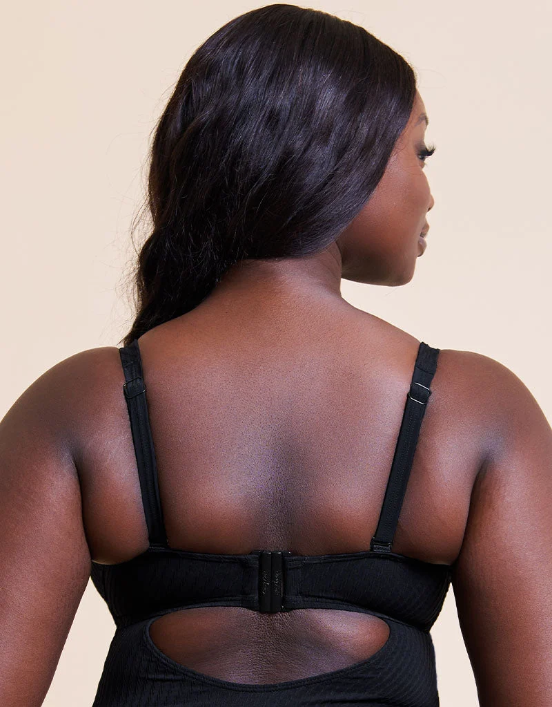 Curvy Kate Jet Set Multiway Plunge Swimsuit Black