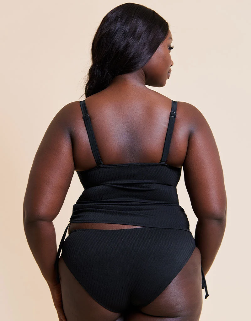 Curvy Kate Jet Set Non-Wired Multiway Tankini Top Black