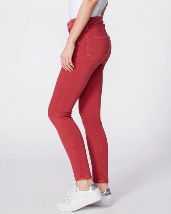 Hoxton Red Ankle Skinny Denim