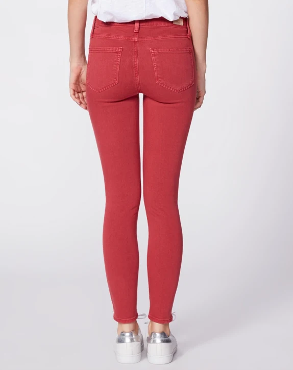 Hoxton Red Ankle Skinny Denim