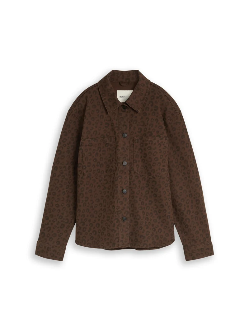 Übergangsjacke mit Leo-Print