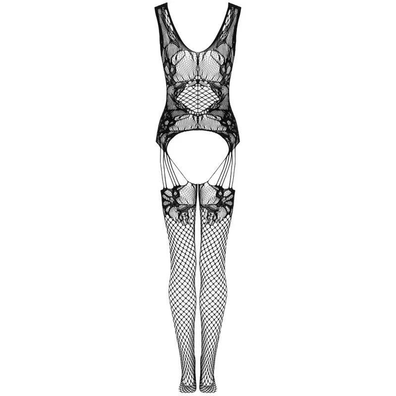 LIVCO CORSETTI FASHION - JULOVE BODYSTOCKING SCHWARZ EINE GRÖSSE
