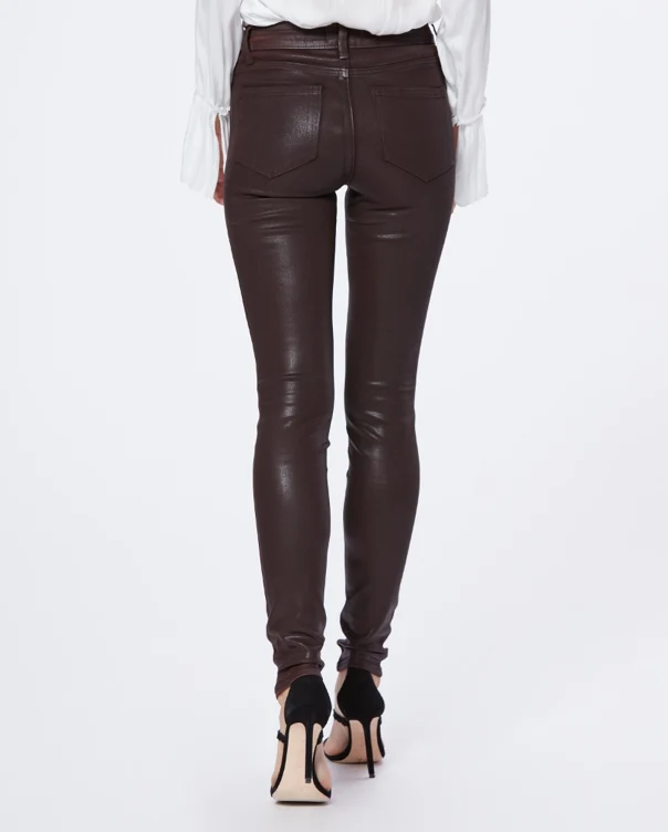 Hoxton Skinny Coated Jean - Chicory Coffee