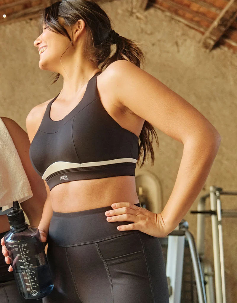 Panache Freedom Non Wired Sports Bra Black/Chalk