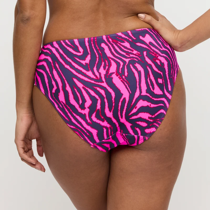 MALABO hot pink zebra Bikini Taillenslip