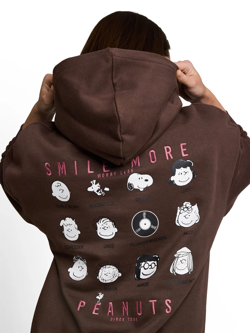 Hoodie Sweatshirt mit Snoopy-Rückenprint